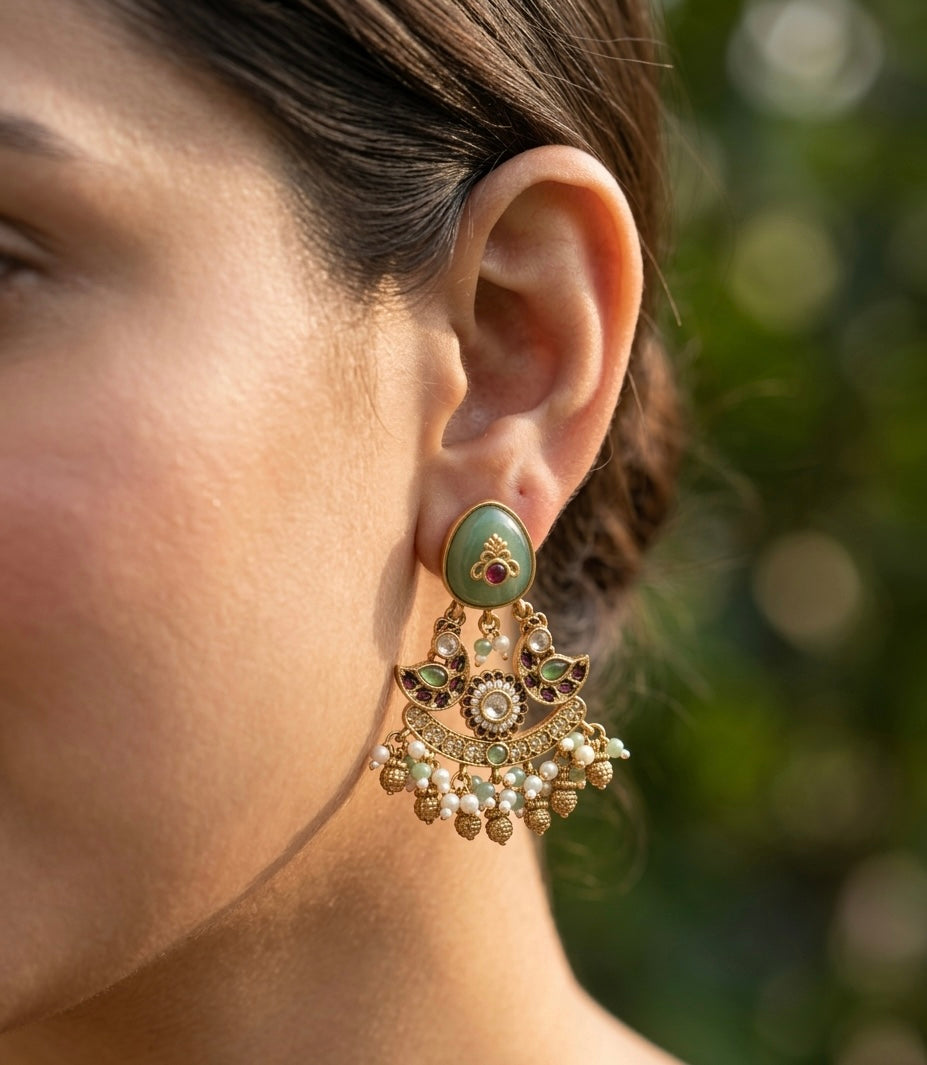 Heritage Kundan Earrings