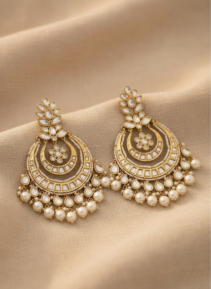 Traditional Chand Bali Long Earrings