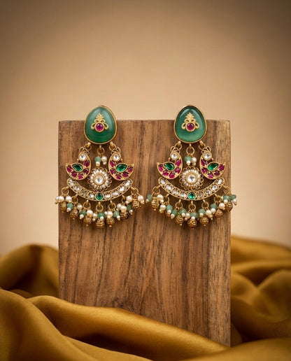 Heritage Kundan Earrings