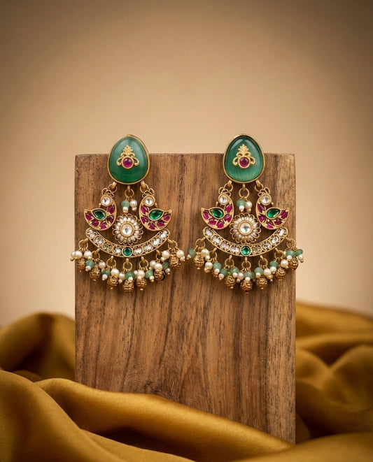 Heritage Kundan Earrings
