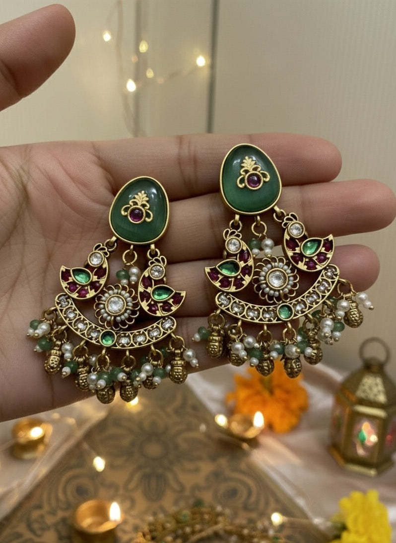 Heritage Kundan Earrings